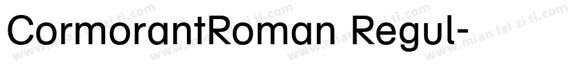 CormorantRoman Regul字体转换